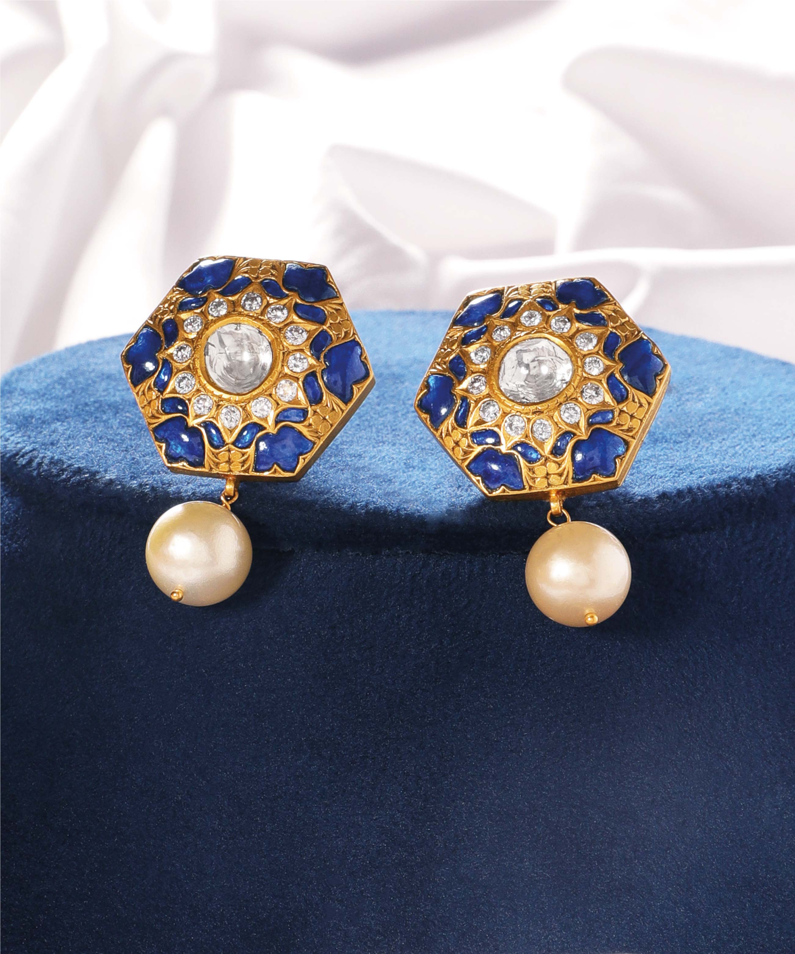 Polki 2025 pearl earrings