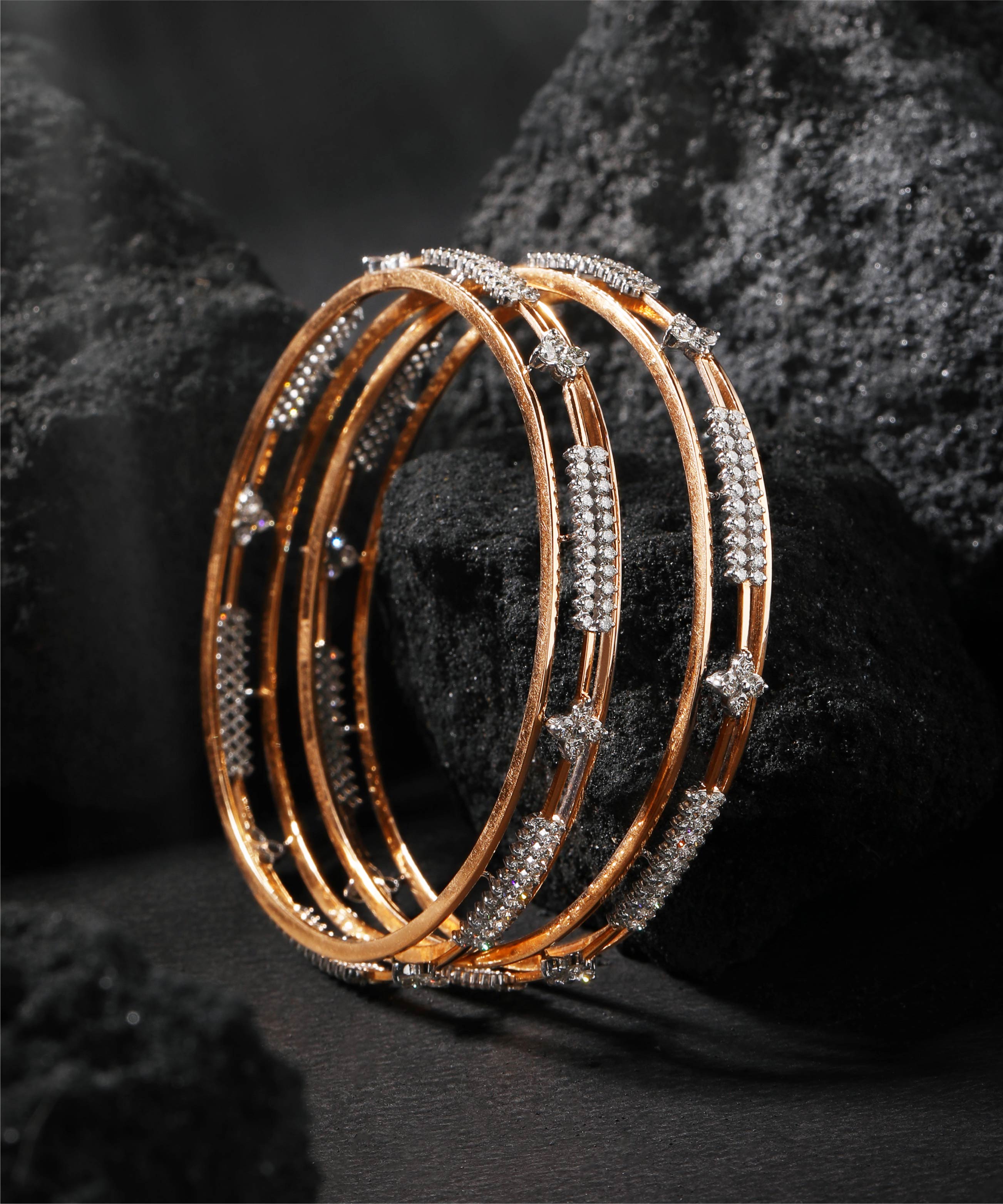 Malabar store diamond bangles