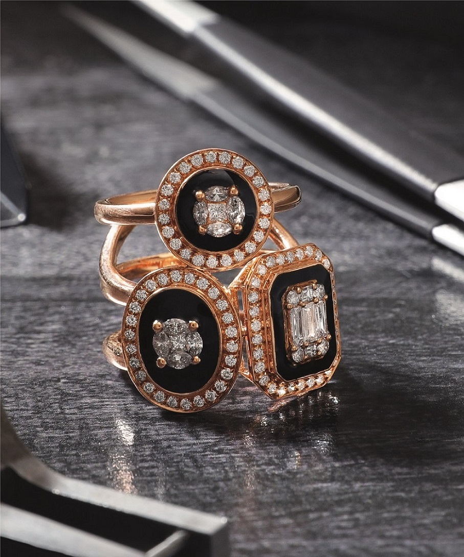 Gem studded store imperial ring