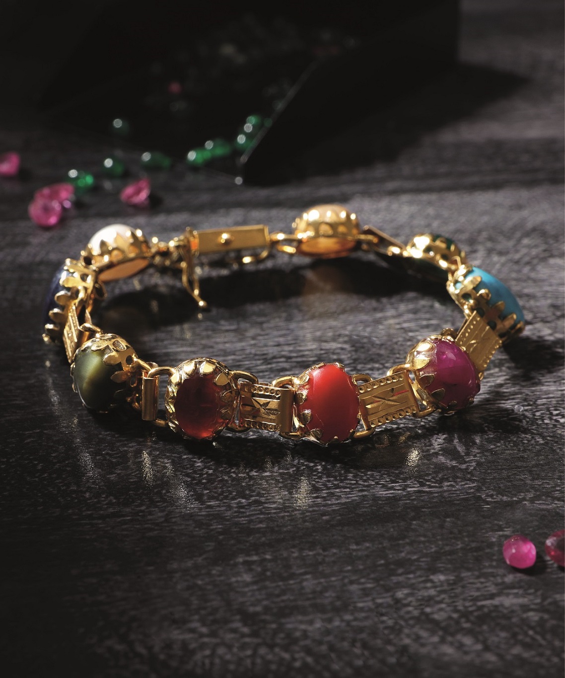 Navratna clearance bracelet gold