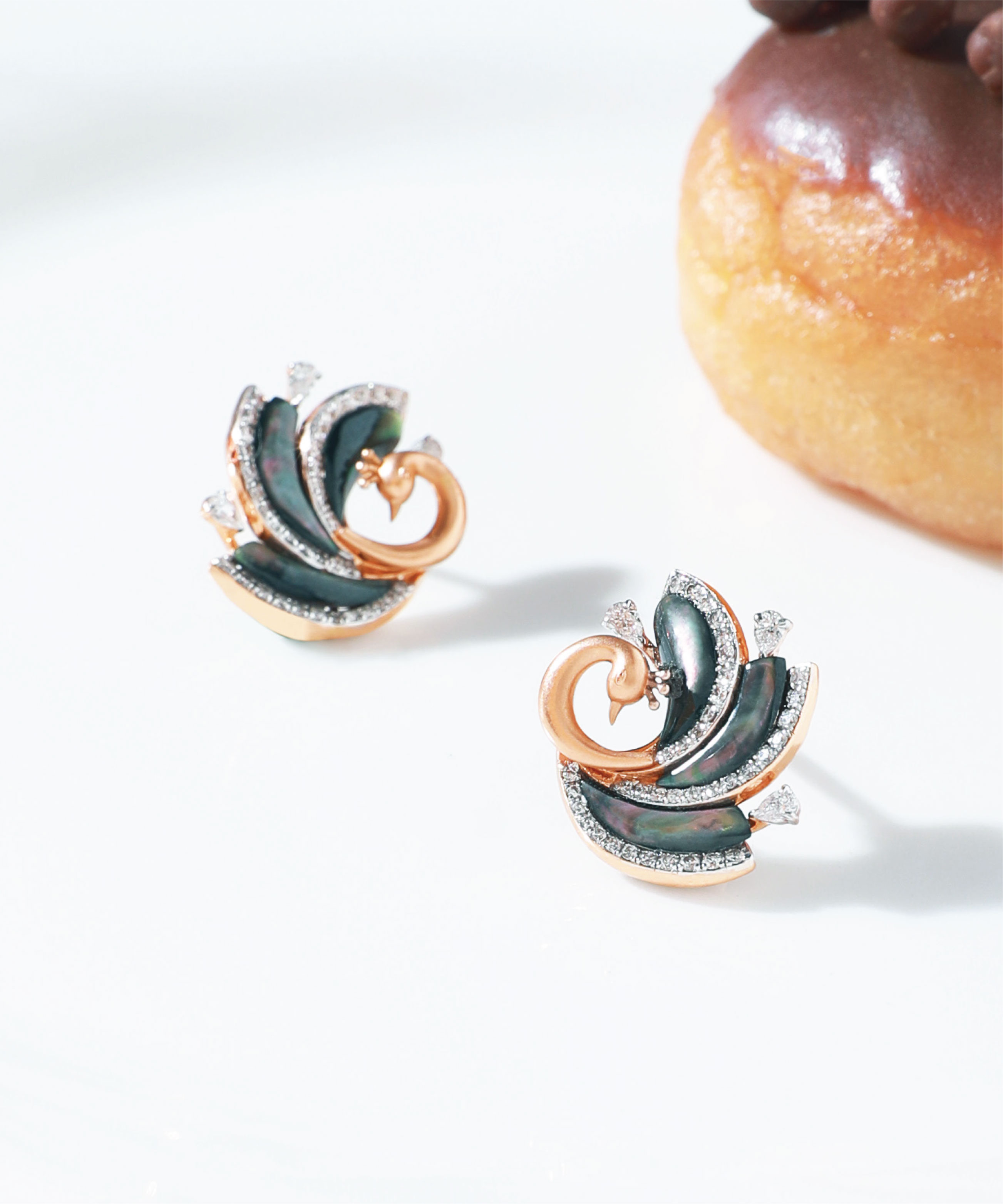 Peacock on sale diamond earrings